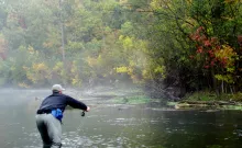 User submitted picture: Nymphing in the Mist