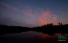 Computer screen wallpaper: Lake in evening light